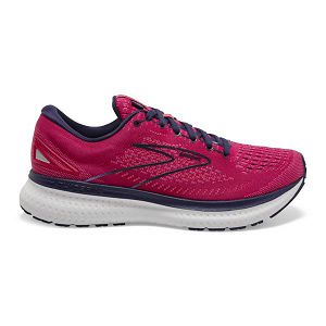 Brooks Glycerin 19 Road Running Shoes - Womens, Red/Purple/White | IE-URD192346